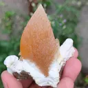 Honey Calcite On Okenite - image 2