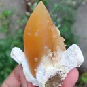 Honey Calcite On Okenite - image 3