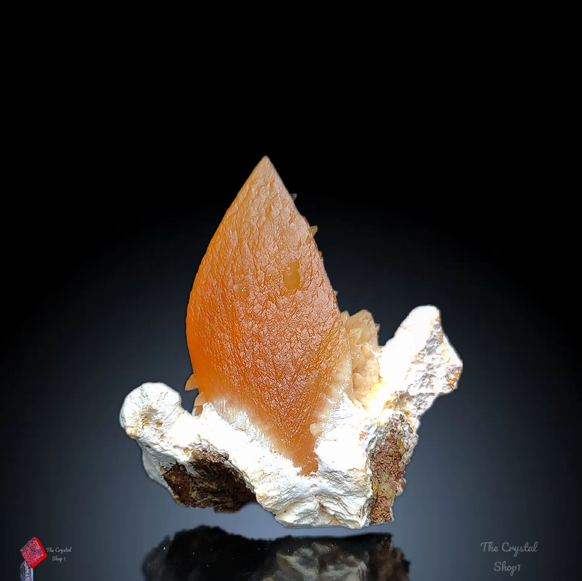 Honey Calcite On Okenite - image 1