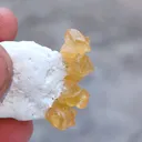 Honey calcite on Okenite. - image 6