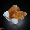 Honey calcite on Okenite. - image 1