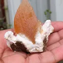 Honey Calcite On Okenite - image 6