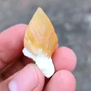 Honey calcite on Okenite. - image 2