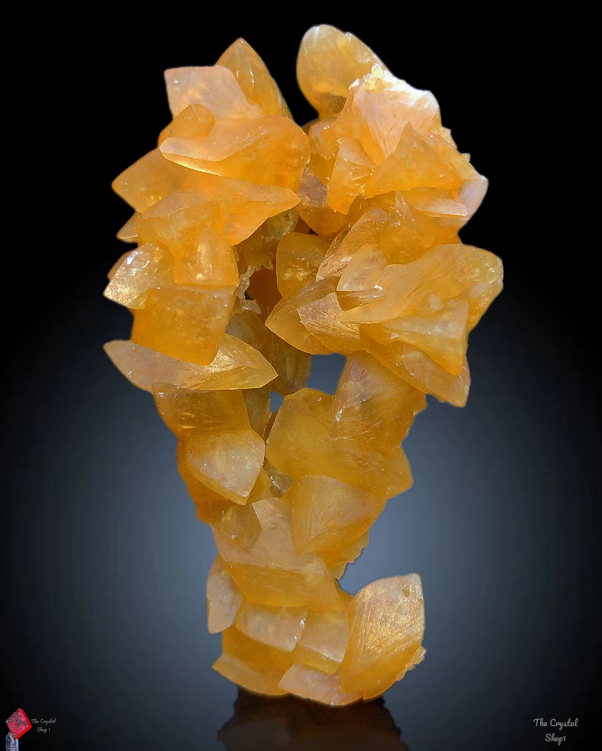 Honey calcite Tree With Barite. - image 7