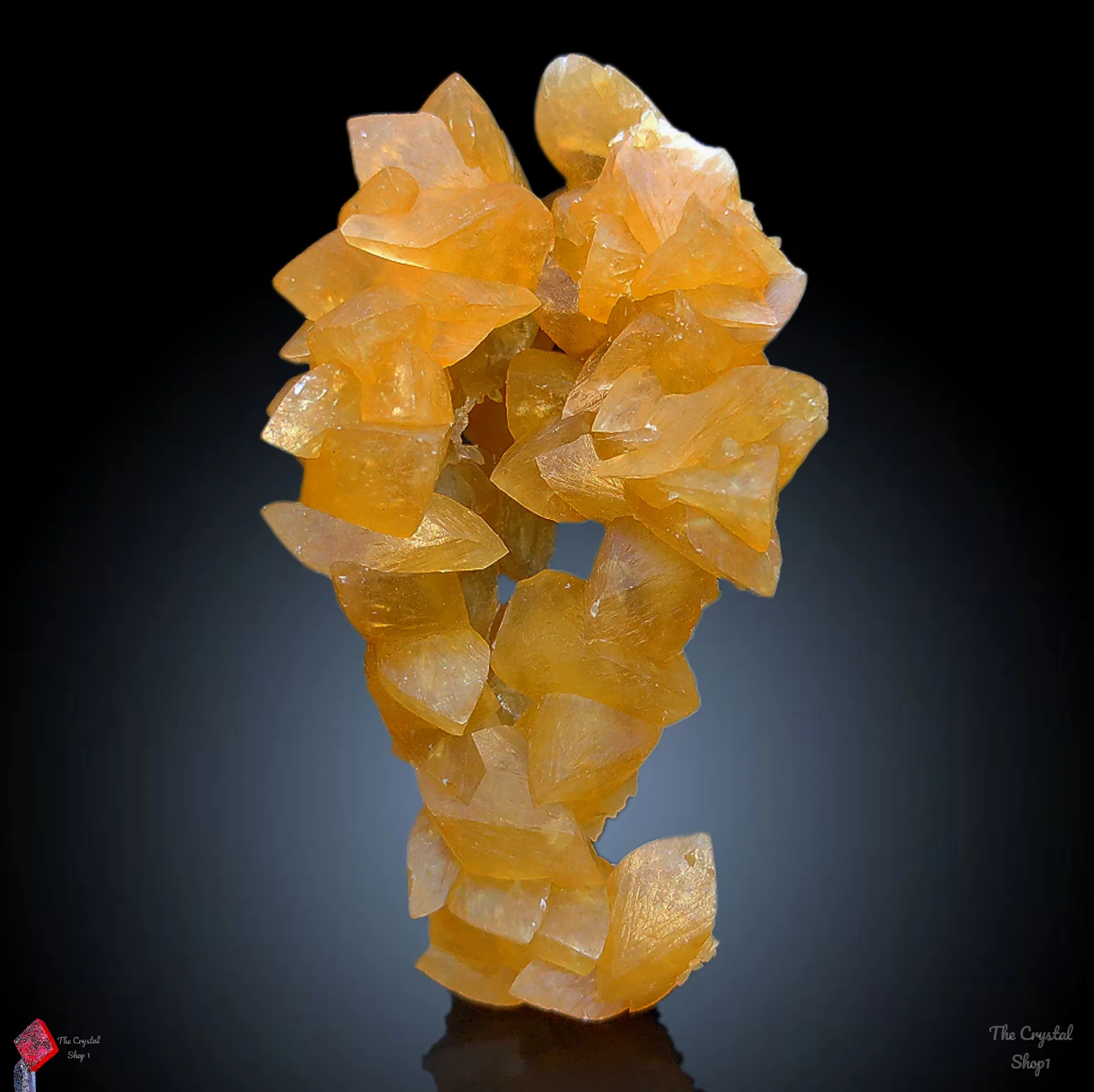 Honey calcite Tree With Barite. - image 1