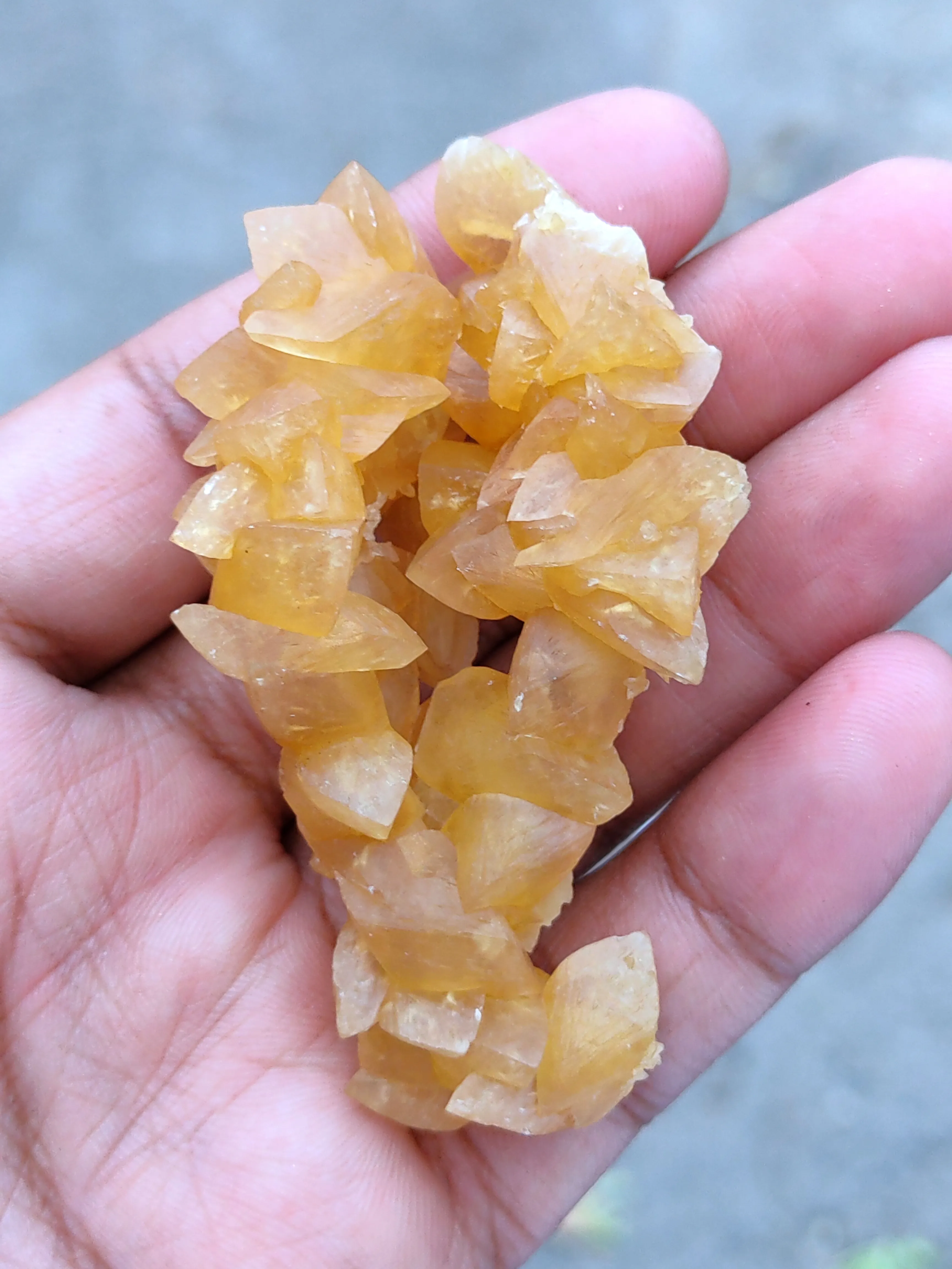 Honey calcite Tree With Barite. - image 5