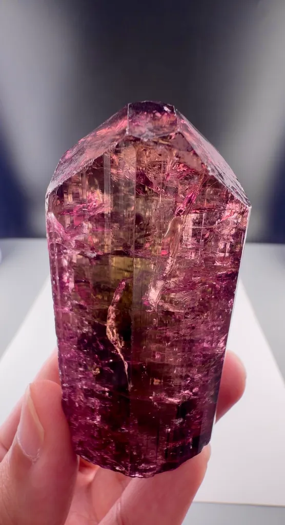 Hot pink Tourmaline from Brazil image