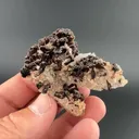 Hubeite with Fluorapophyllite-K, Quartz - image 1