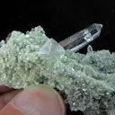 Hubnerite Epimorphs on Scheelite Cast, With Quartz and Muscovite - image 4