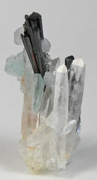 Hubnerite, Fluorite, Quartz image