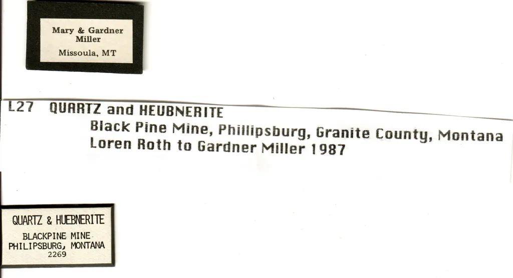 Hübnerite on Quartz - image 6