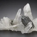 Hübnerite on Quartz - image 1