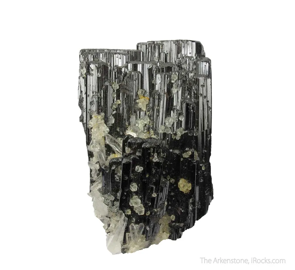 Hubnerite with Fluorite and Quartz image