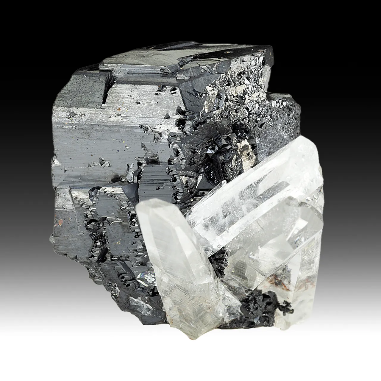 Hubnerite with Quartz - image 1