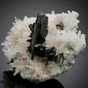 Hübnerite with Quartz and Pyrite - image 1