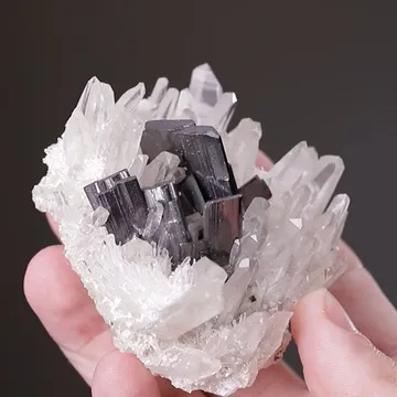 Hübnerite with Quartz