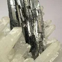 Huebnerite on Quartz - image 2