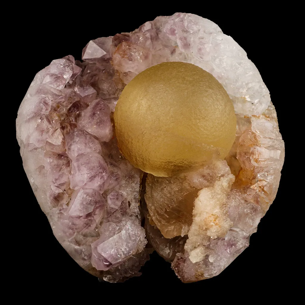 Huge Botryoidal Fluorite on Amethyst, Rare Natural Mineral Specimen - image 4