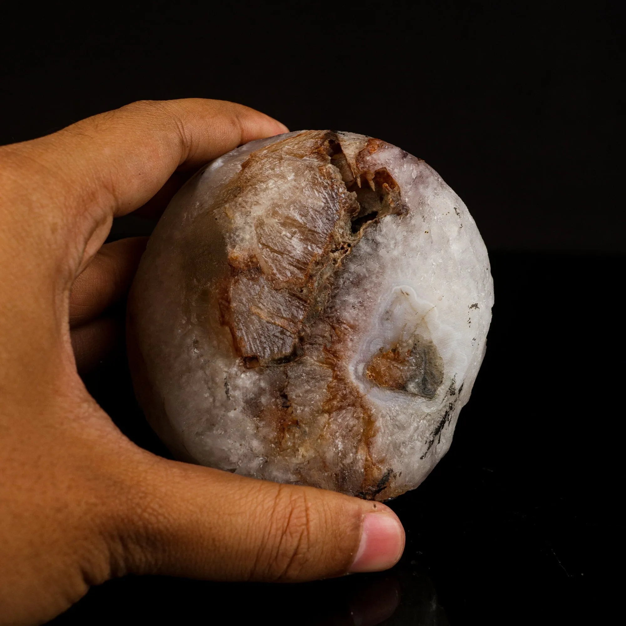 Huge Botryoidal Fluorite on Amethyst, Rare Natural Mineral Specimen - image 3