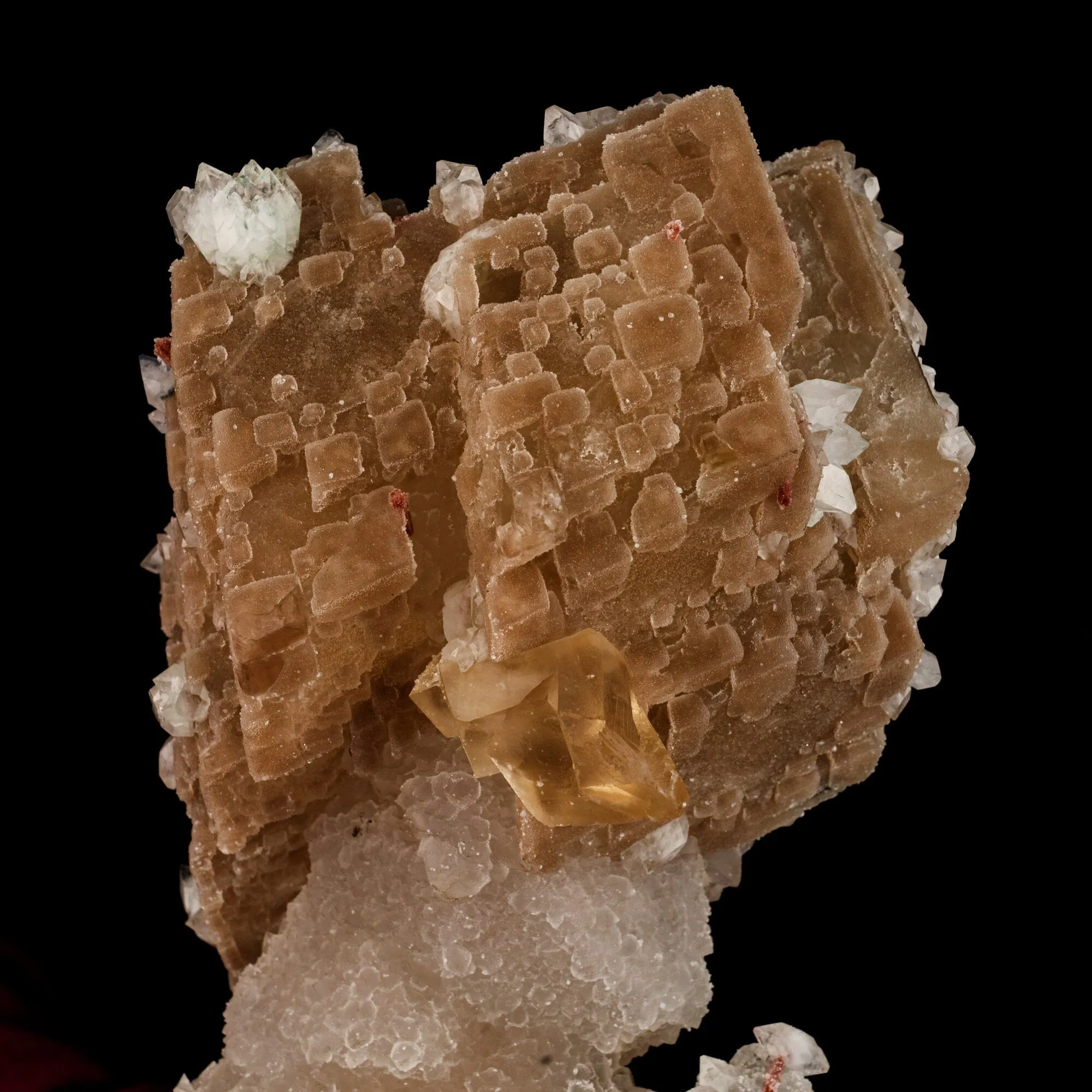 Huge Calcite formation with Chalcedony and Stilbite Natural Mineral Specimen - image 2