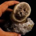 Huge Fluorite ball on Amethyst Natural Mineral Specimen - image 5