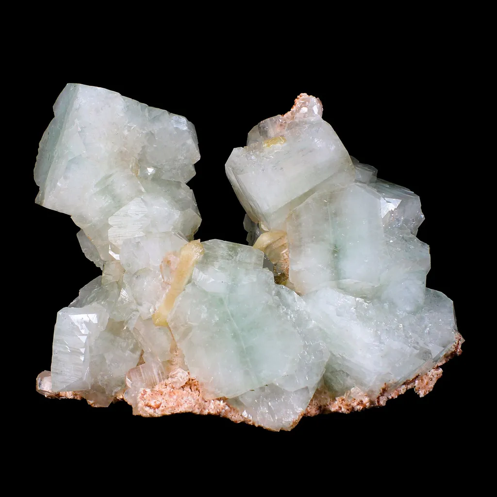 Huge Green Apophyllite Cubes with Heulandite – Freestanding Natural Mineral Specimen from Nashik - image 3