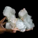 Huge Green Apophyllite Cubes with Heulandite – Freestanding Natural Mineral Specimen from Nashik - image 7