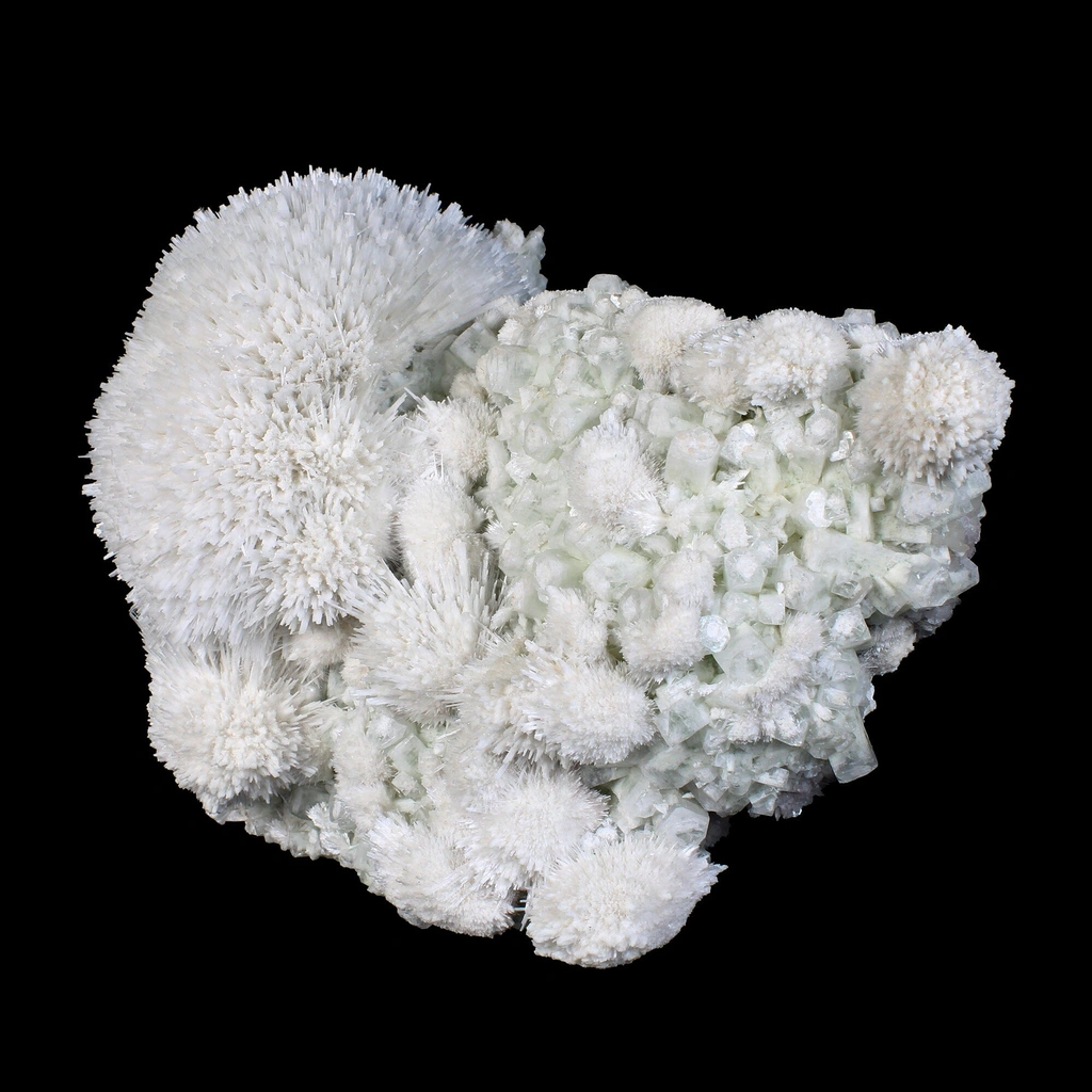 Huge Mordenite Flower with Apophyllite – Freestanding Natural Mineral Specimen - image 5