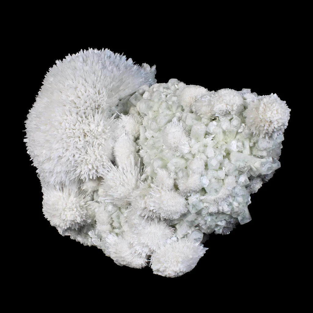 Huge Mordenite Flower with Apophyllite – Freestanding Natural Mineral Specimen - image 5