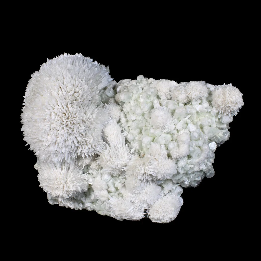Huge Mordenite Flower with Apophyllite – Freestanding Natural Mineral Specimen - image 4