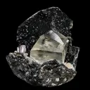 Huge Rainbow Calcite with Black Chalcedony Natural Mineral Specimen - image 1