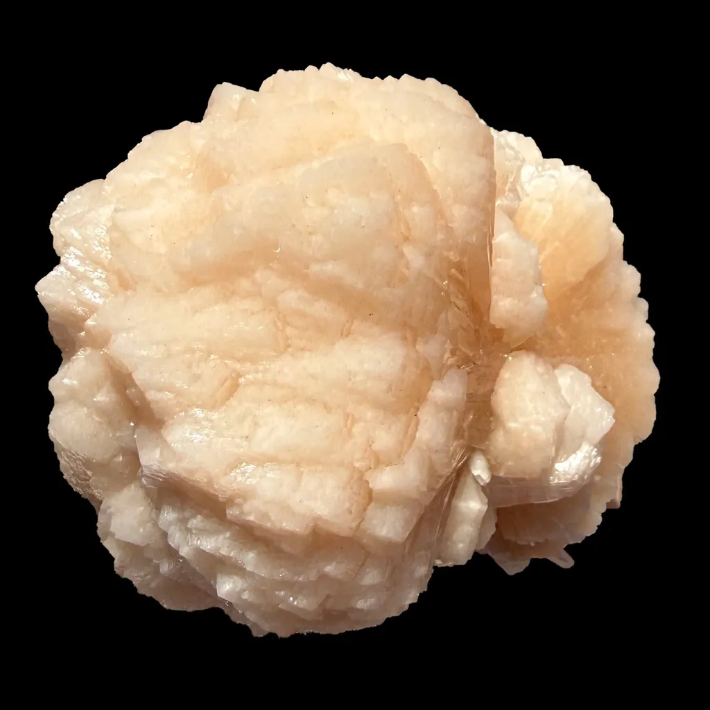Huge Rare Bow-Tie Stilbite Crystal Cluster – Peach Indian Zeolite Mineral Specimen from Nashik - image 7