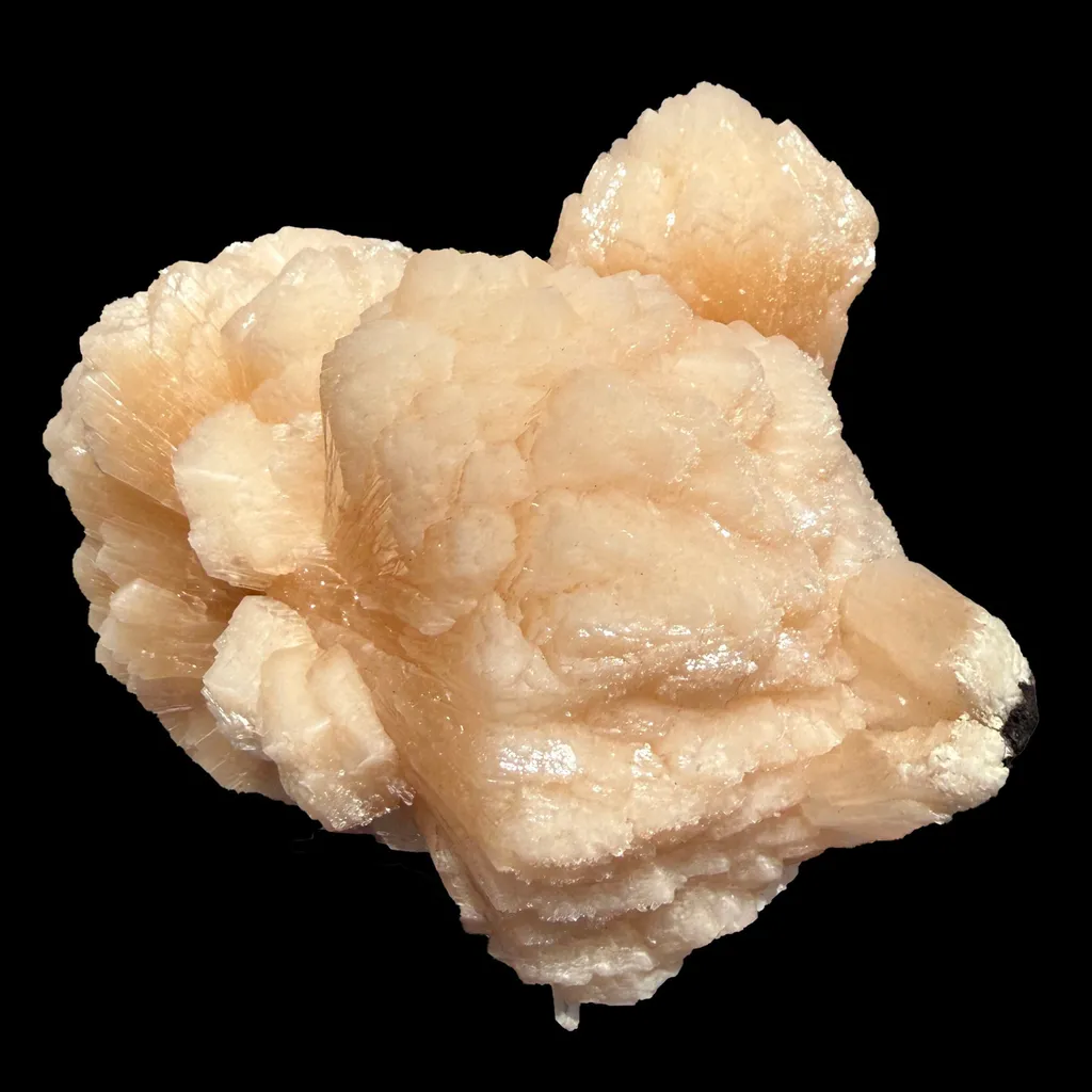 Huge Rare Bow-Tie Stilbite Crystal Cluster – Peach Indian Zeolite Mineral Specimen from Nashik - image 4