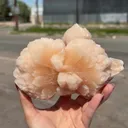 Huge Rare Bow-Tie Stilbite Crystal Cluster – Peach Indian Zeolite Mineral Specimen from Nashik - image 2