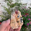 Huge Rare Red Terminated Zircon Specimen from Pakistan - image 5