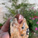 Huge Rare Red Terminated Zircon Specimen from Pakistan - image 4