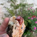 Huge Rare Red Terminated Zircon Specimen from Pakistan - image 2
