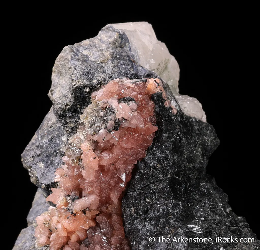 Hureaulite with Rockbridgeite and Jahnsite in Triphylite and Quartz - image 5