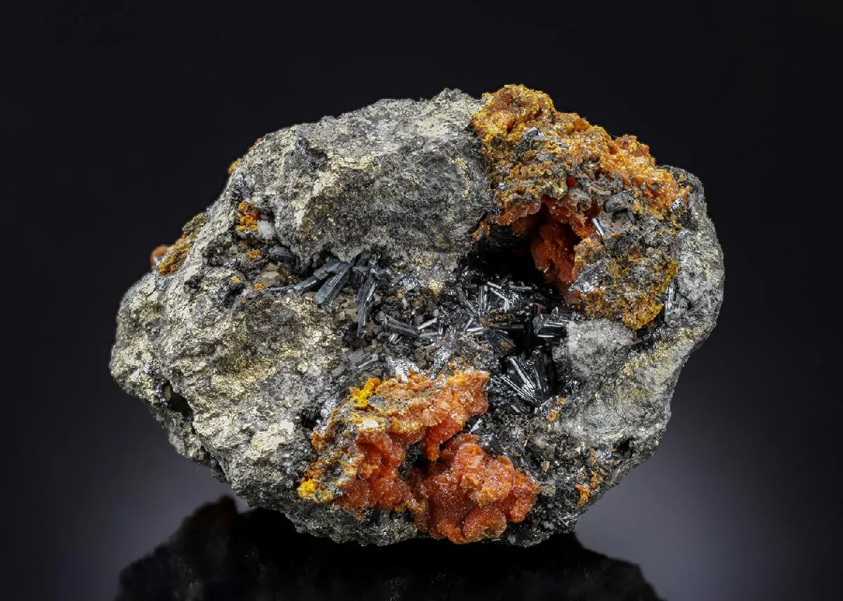 Hutchinsonite with Orpiment and Pyrite - image 1