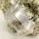 Hyalite Opal on Goshenite Beryl - image 2