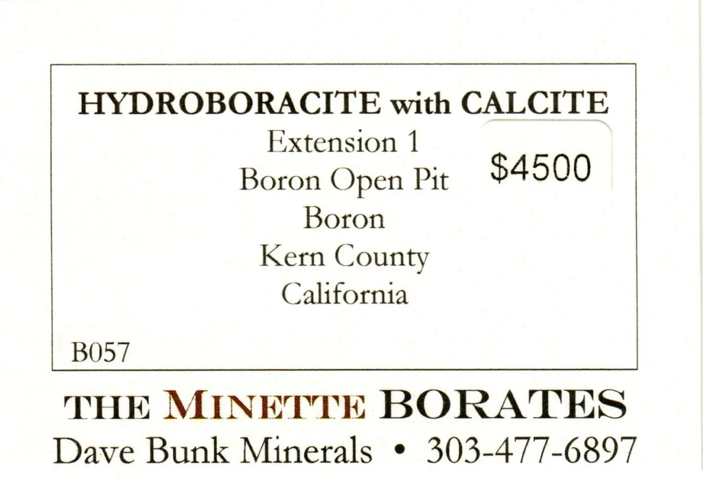 Hydroboracite with Calcite - image 6