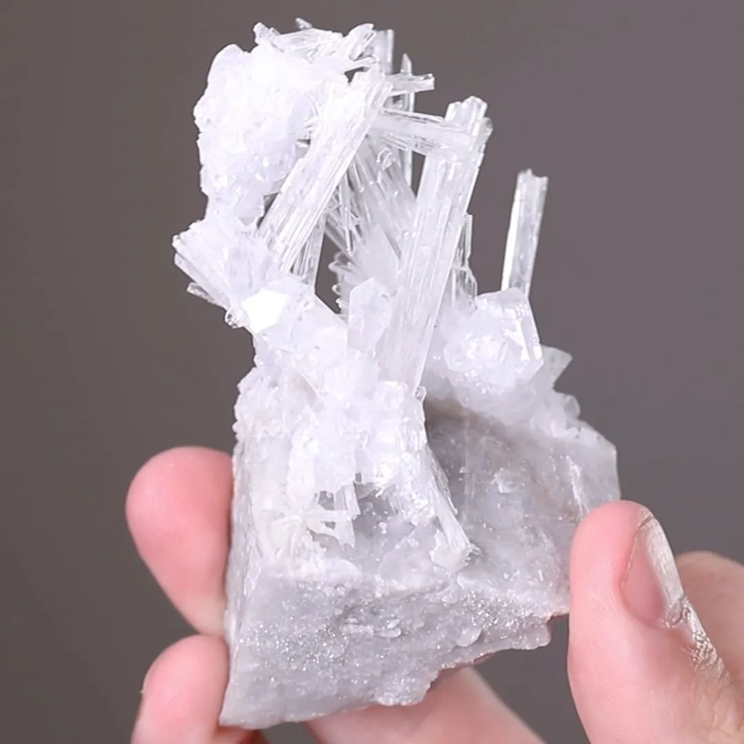 Hydroboracite with Gypsum var. Selenite - image 2