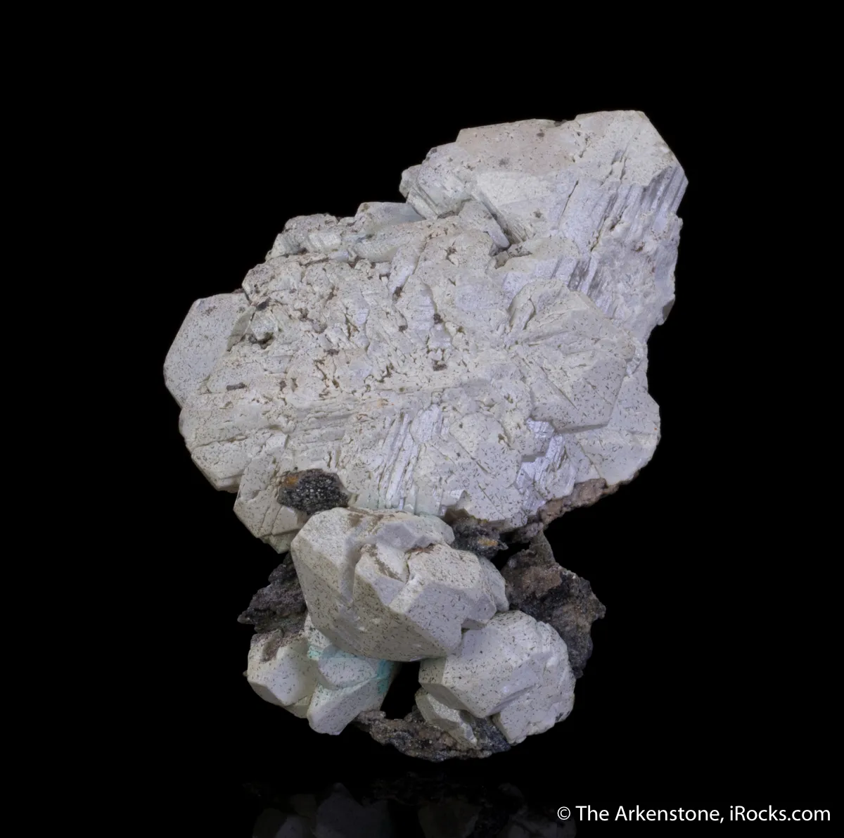 Hydrocerussite on Cerussite - image 1