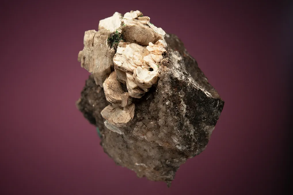 Hydrocerussite with Crednerite and Malachite - image 5
