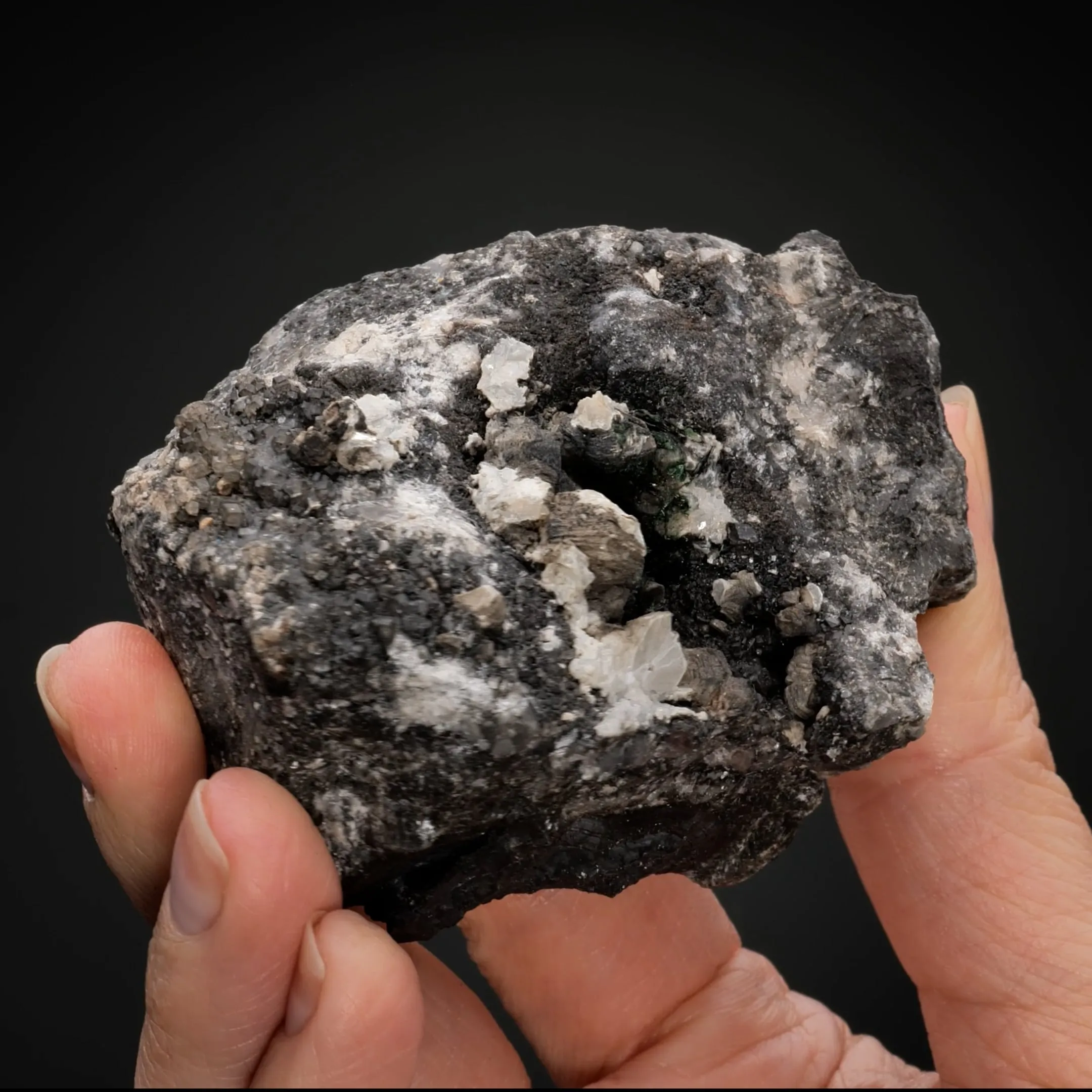 Hydrocerussite with Crednerite and Malachite - image 2