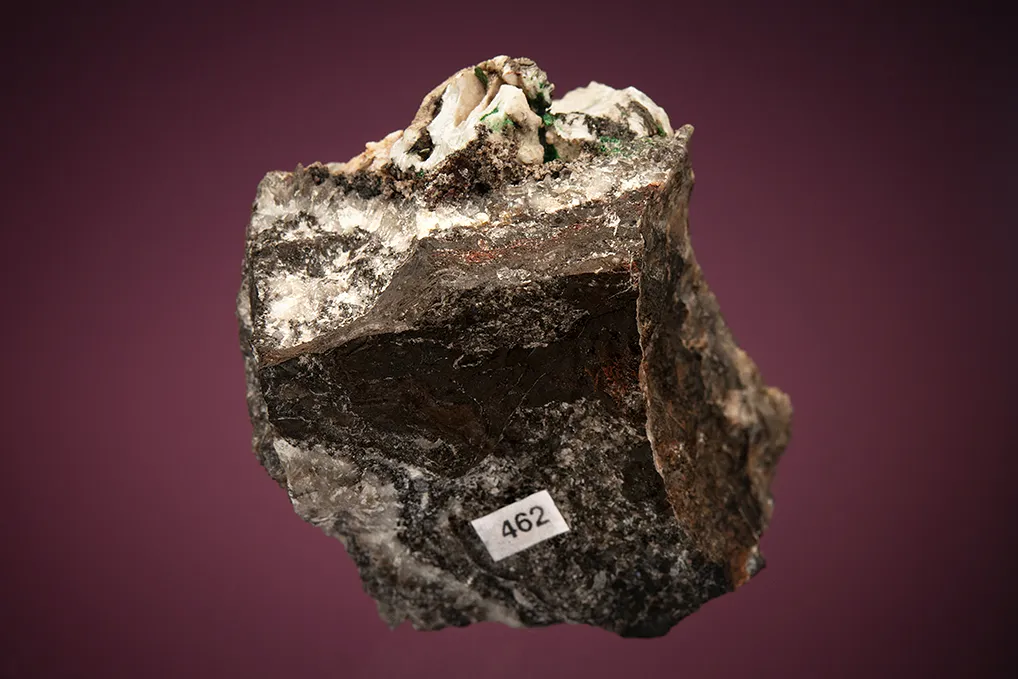 Hydrocerussite with Crednerite and Malachite - image 3