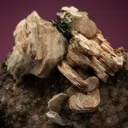 Hydrocerussite with Crednerite and Malachite - image 2