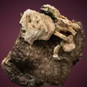 Hydrocerussite with Crednerite and Malachite - image 1