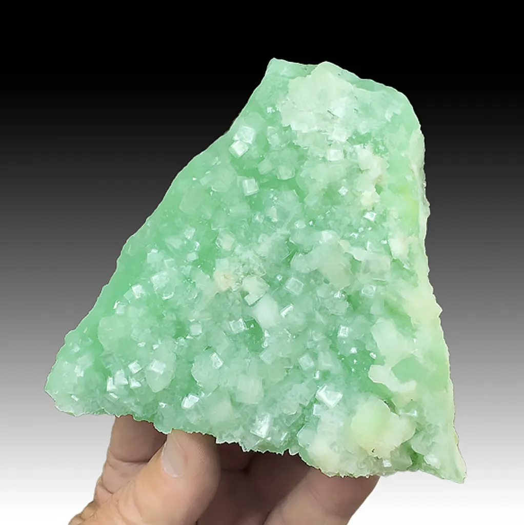 Hydroxyapophyllite-K with Prehnite image