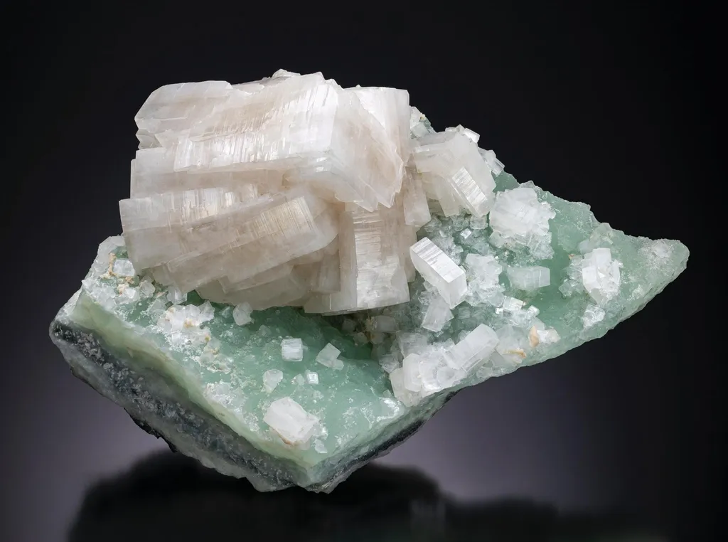 Hydroxyapophyllite, Prehnite image